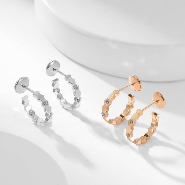 <MAGIC>BEE LOVE DIAMOND HOOP EARRINGS