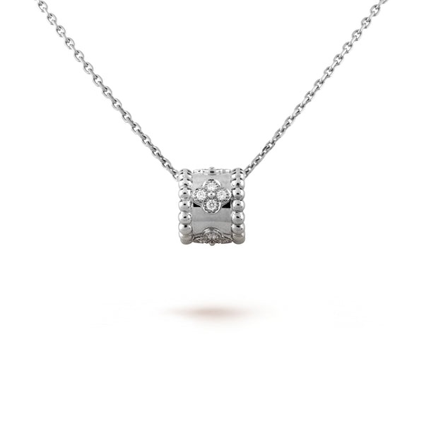 ˇMagic JewelryˇPERLEE PEDANT SIVLER DIAMOND NECKLACE