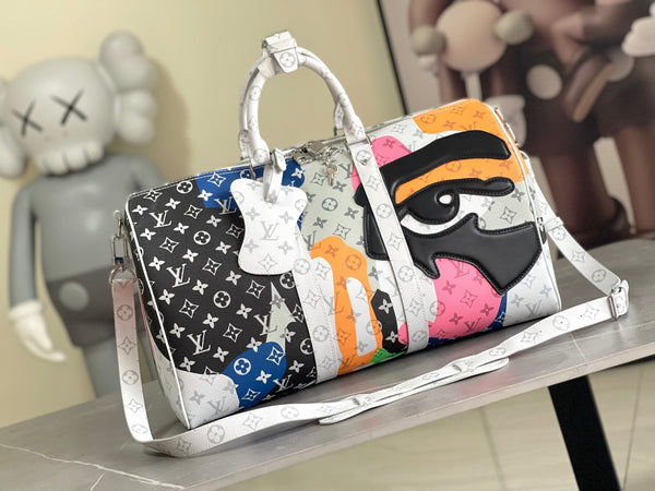 EYE-CATCHING CLASSIC KEEPALL SIZE 45 TRAVEL BAG