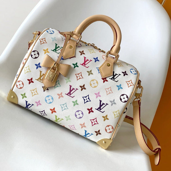 SPEEDY BANDOULIÈRE BAG 25 IN MULTICOLOR MONOGRAM CANVAS